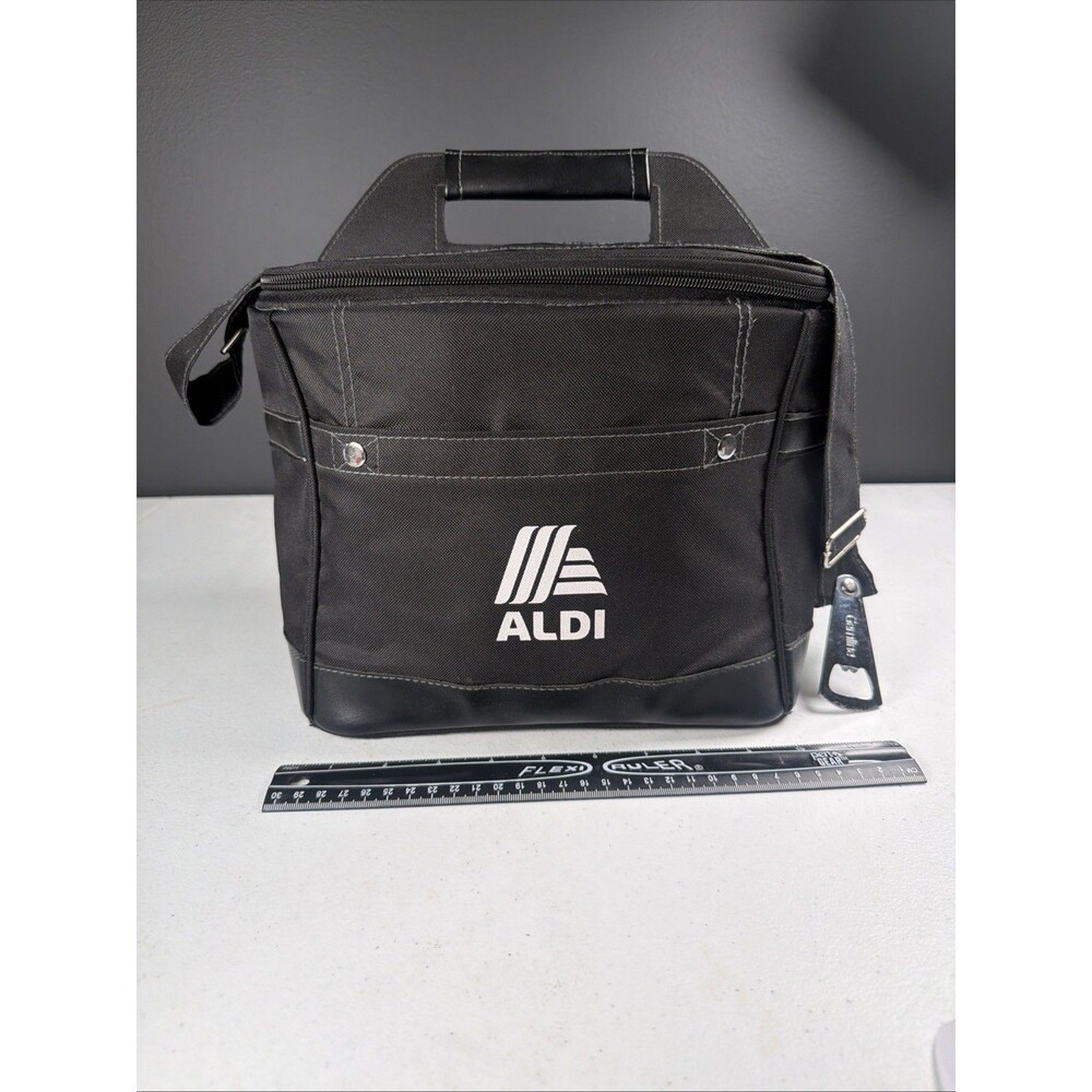 Black Aldi Logo Cooler Bag Gemline Soft Case